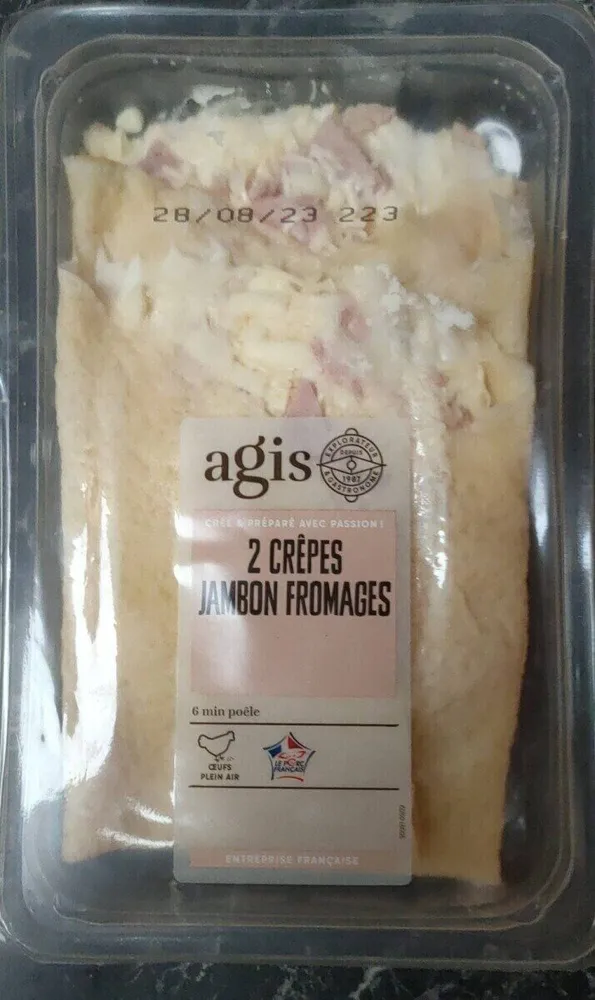 Crêpes jambon fromage