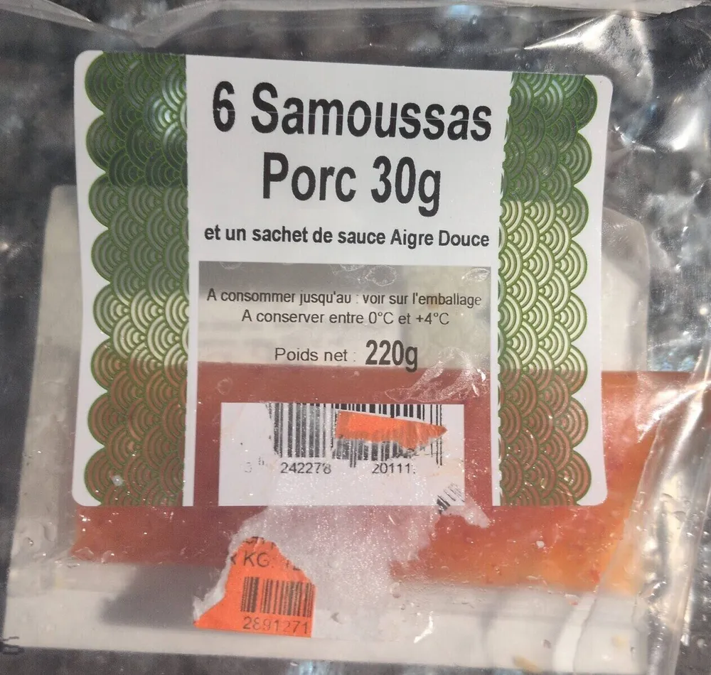 Samoussas de porc