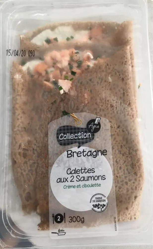 Galettes aux 2 saumons cremes et ciboulette