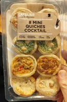 8 mini quiches cocktails