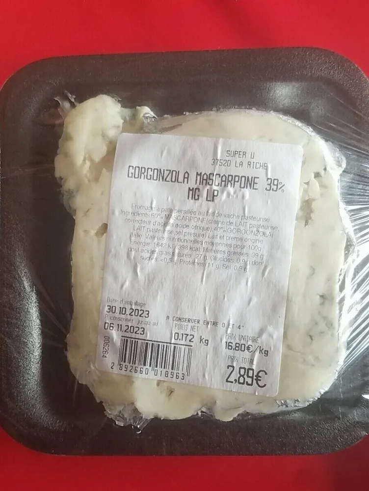 Gogonzola mascarpone 39% MG LP