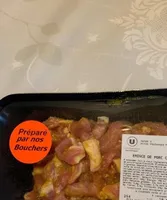 Émincé de porc curry