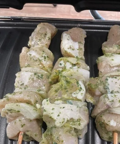 Brochette poulet ail