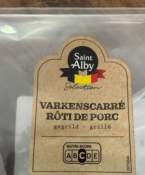 Roti de porc  grillé s