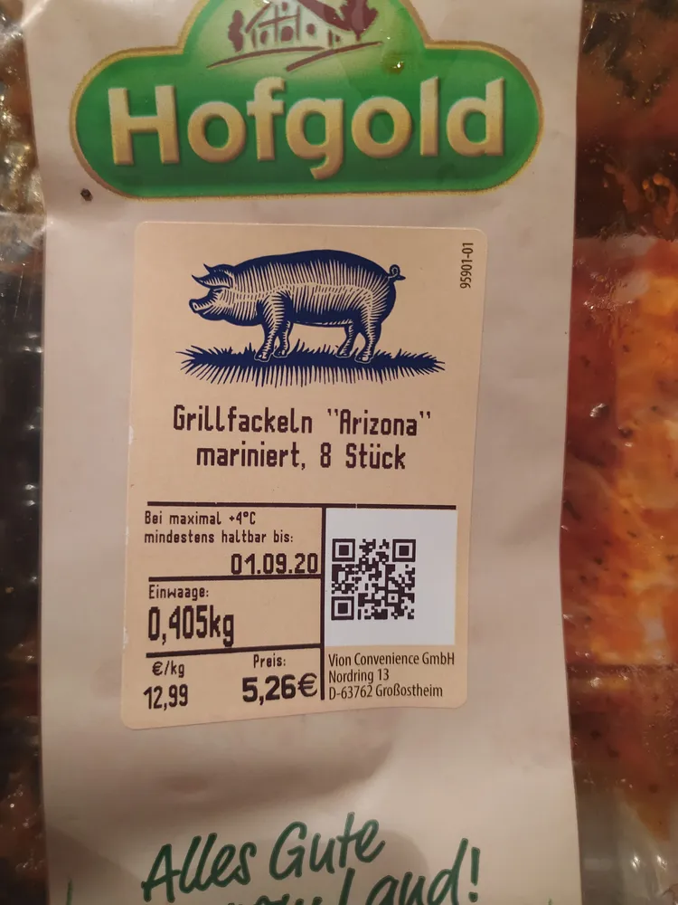 Grillfackeln ';Arizona'; mariniert