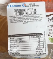 Chausson Pata tartiner noisettes