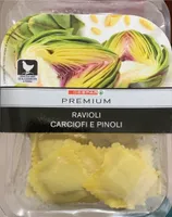 Ravioli carciofi e pinoli