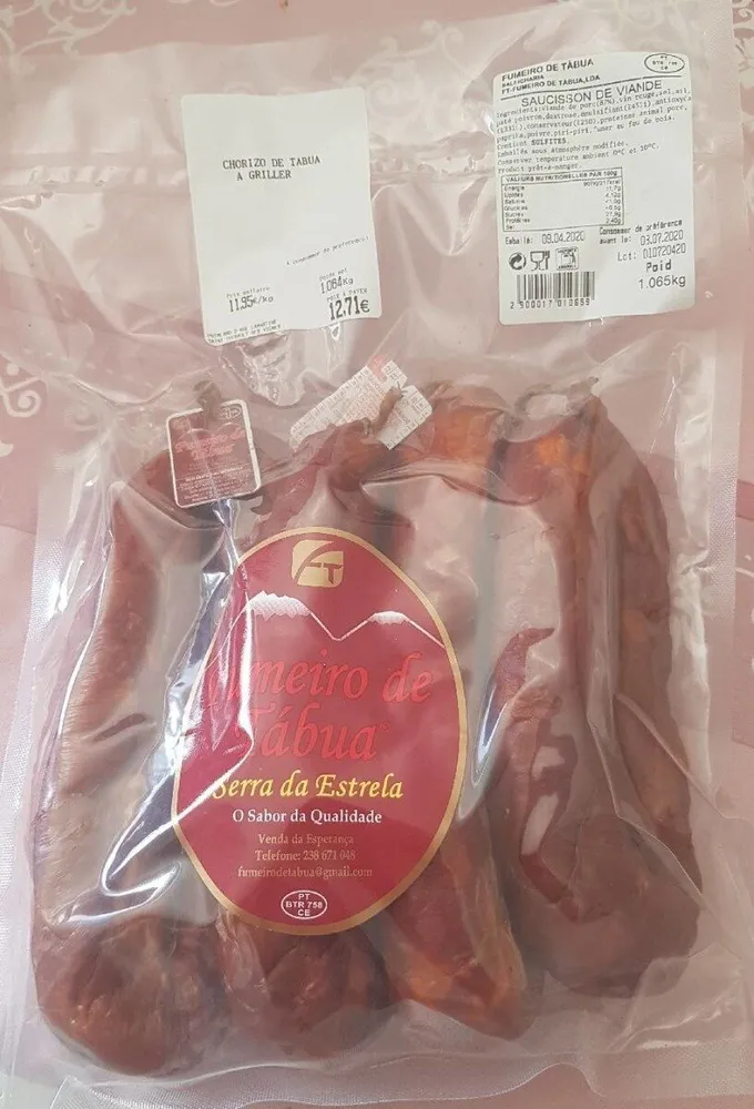 Chorizo de tabua a griller
