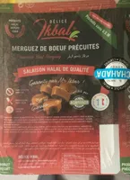 Merguez de boeuf precuites