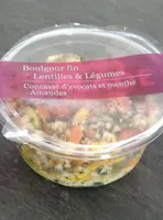 Boulgour fin lentilles et légumes
