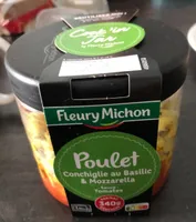 Conchiglie au poulet, au basilic & mozzarella