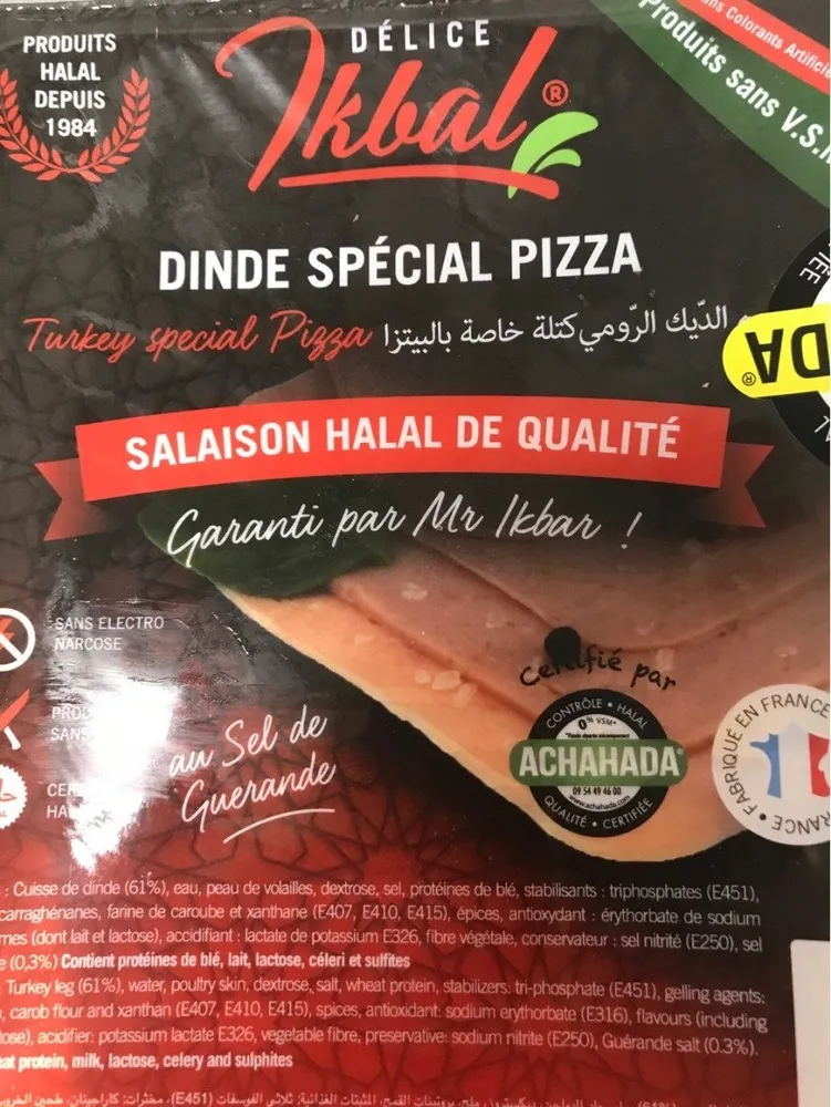 Dinde spécial pizza