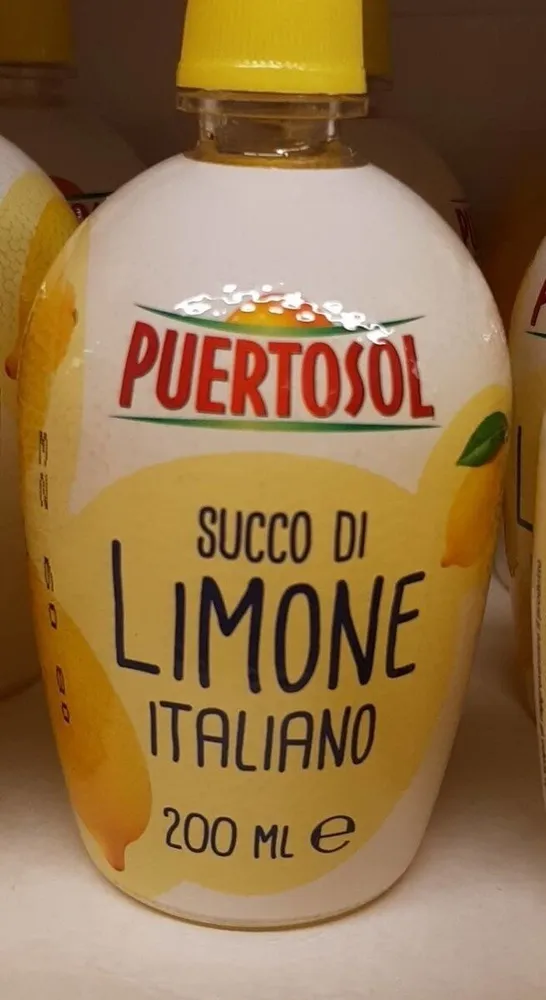 Succo di limone italiano