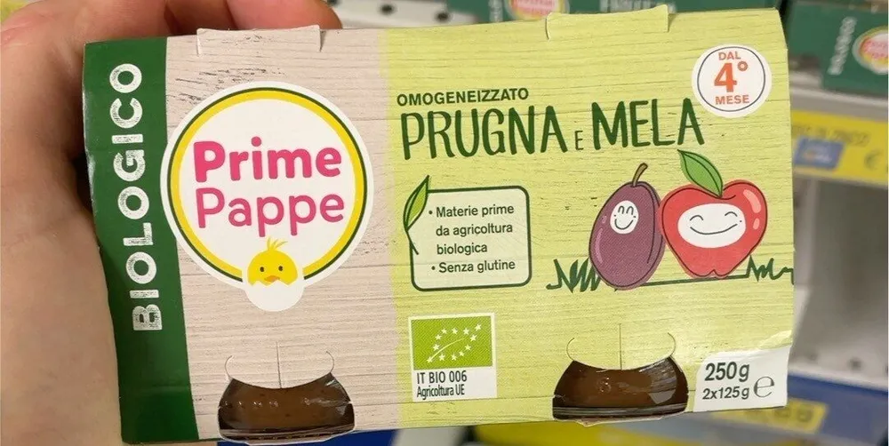 Omogeneizzato prugna e mela