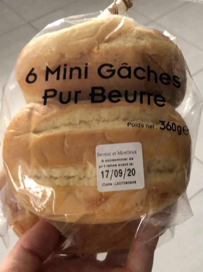 Mini gache pur beurre