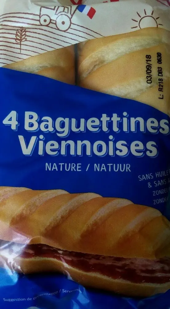 4 Baguettines viennoises