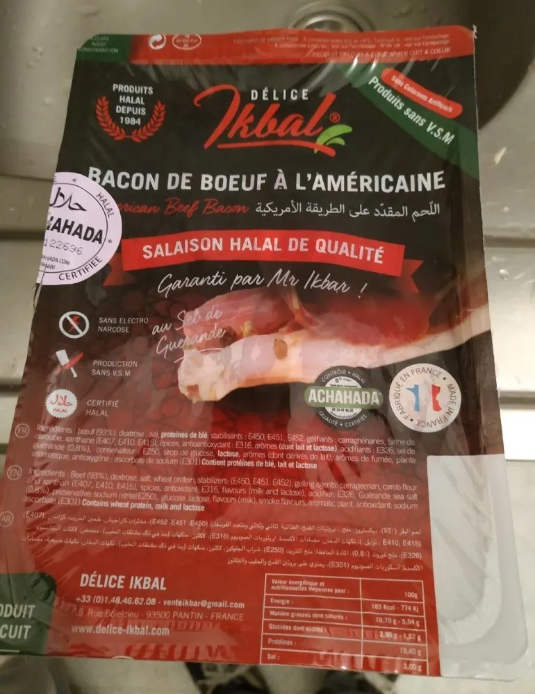 Bacon de bœuf a l'Américaine