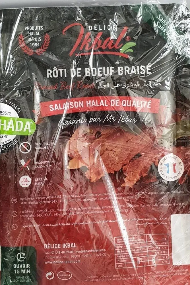 Rôti de boeuf braisé
