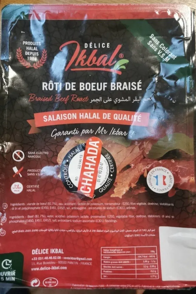 Rôti de bœuf braisé