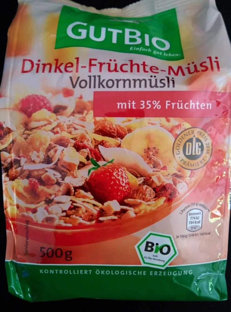 Dinkel-Früchte-Müsli