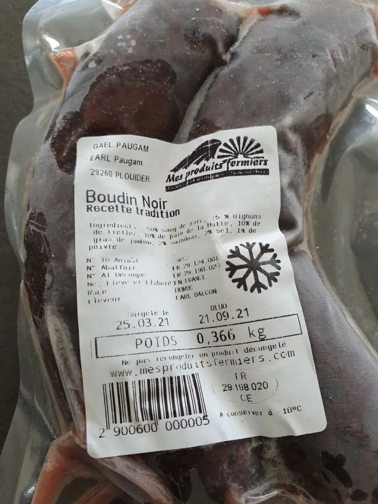 Boudin noir recette tradition