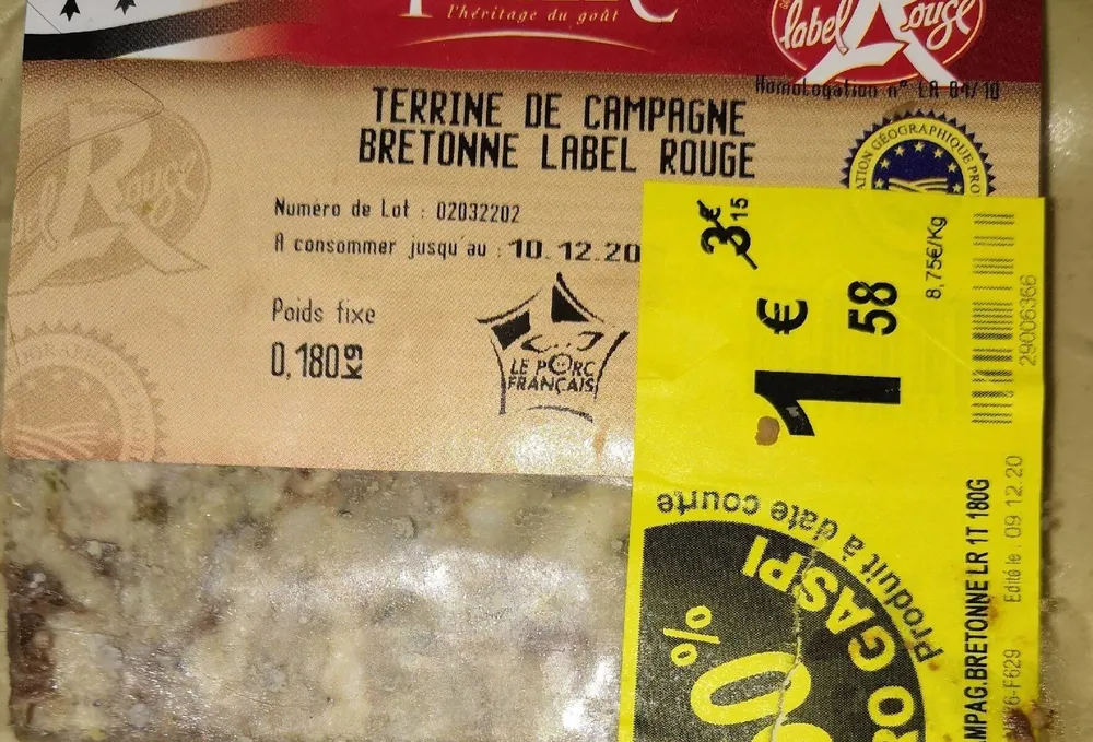 Terrine de campagne bretonne label rouge