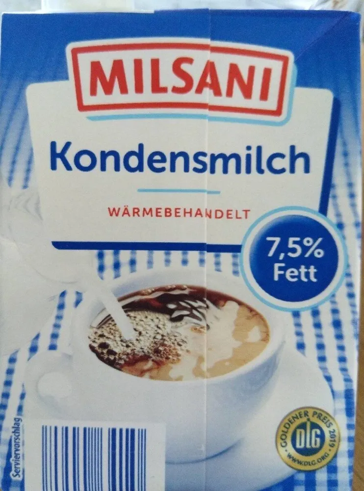 Kondensmilch. 7,5%