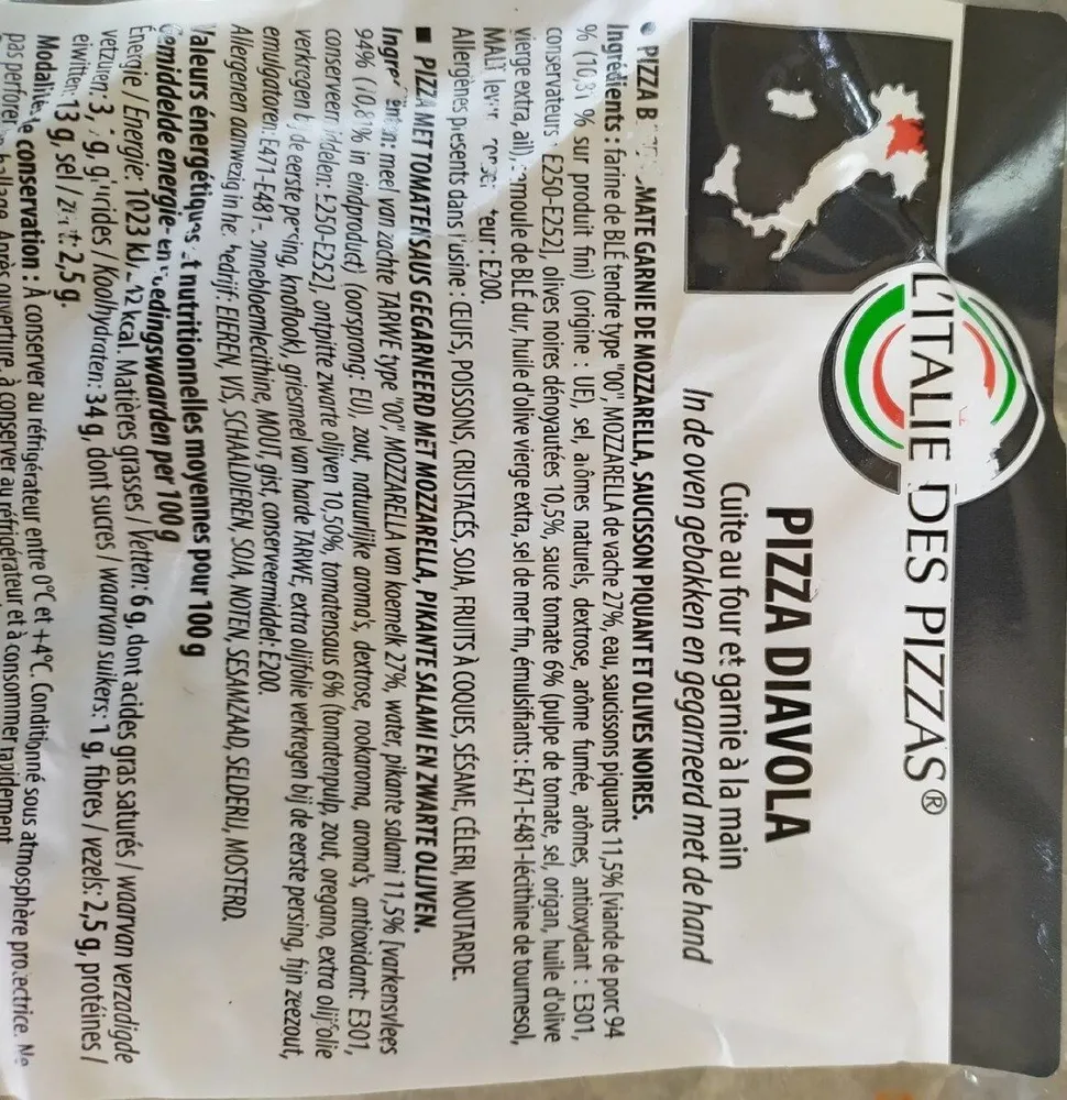Pizza diavola