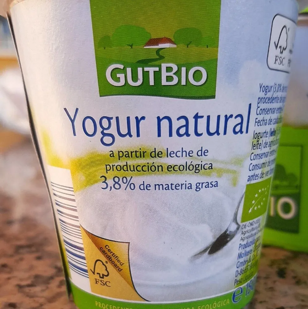 Yogur natural ecológico