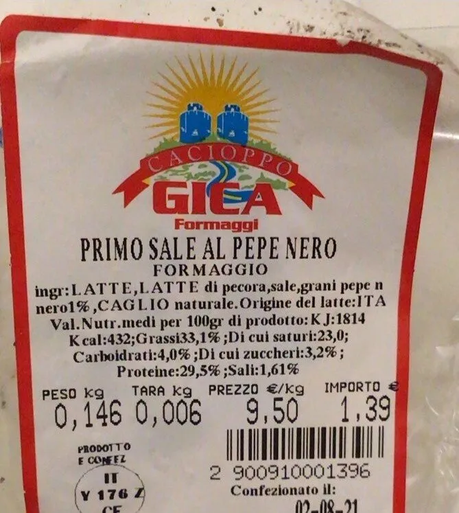 Primo Sale al pepe nero
