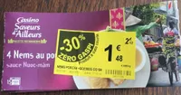 4 nems au porc