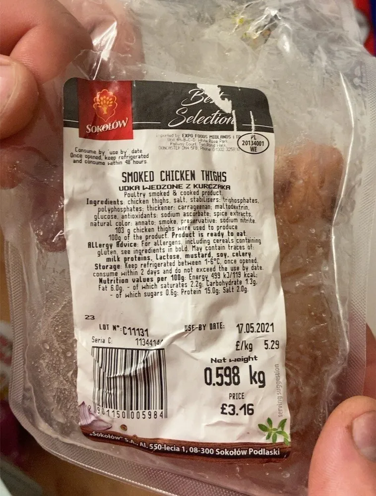Smoked chicken