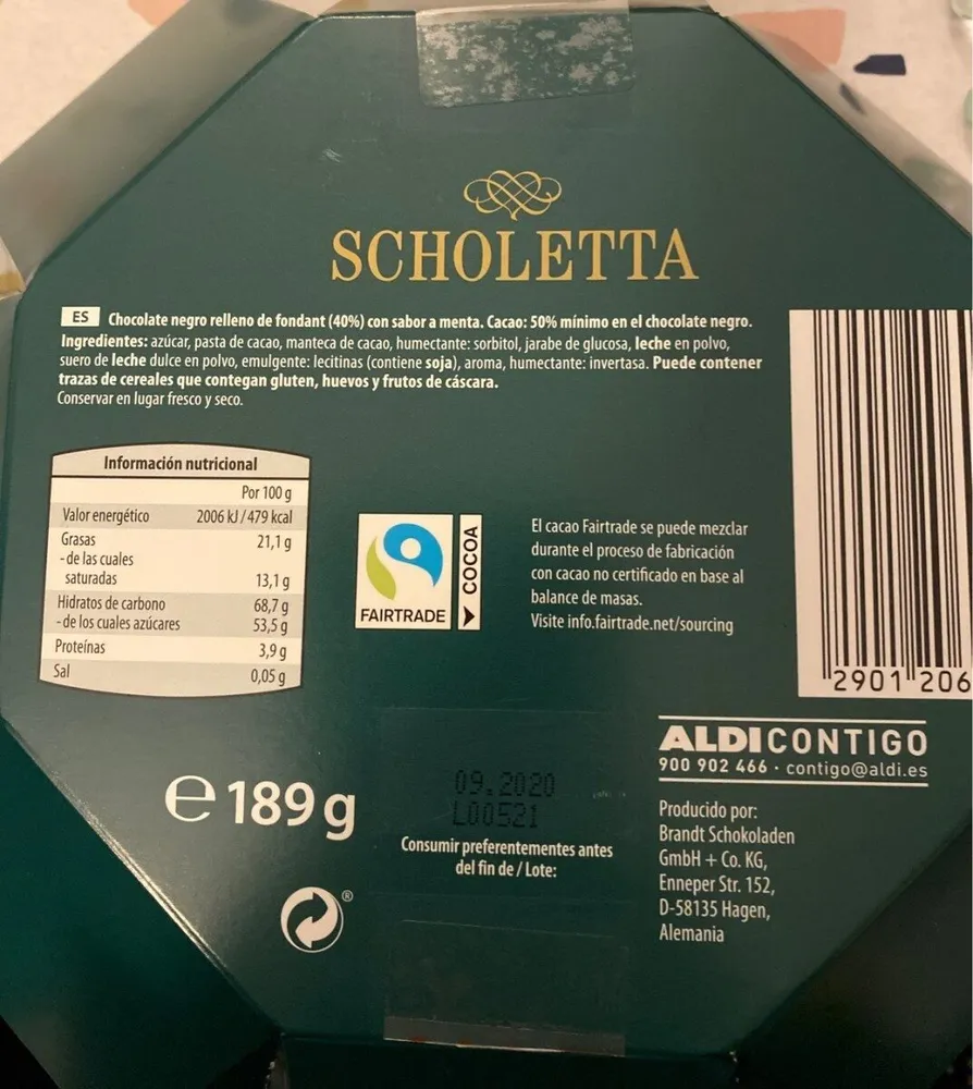 Mint-schoko Kugeln