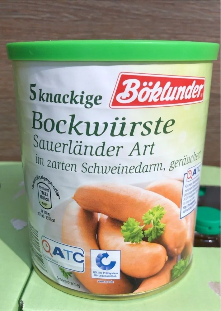 Bockwurst Sauerländer Art, In Zartem Schweinedarm