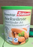 Bockwurst Sauerländer Art, In Zartem Schweinedarm
