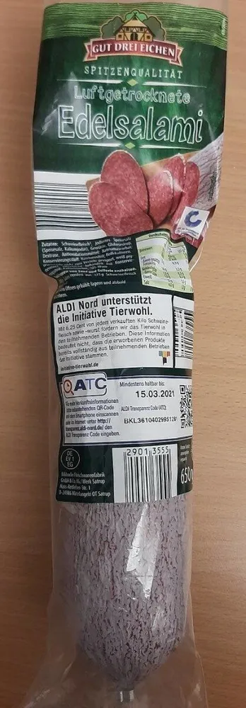 Luftgetrocknete Edelsalami