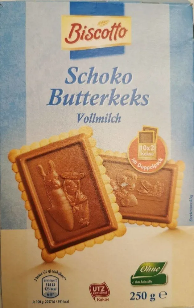 Schoko Butterkeks Weiße Schokolade