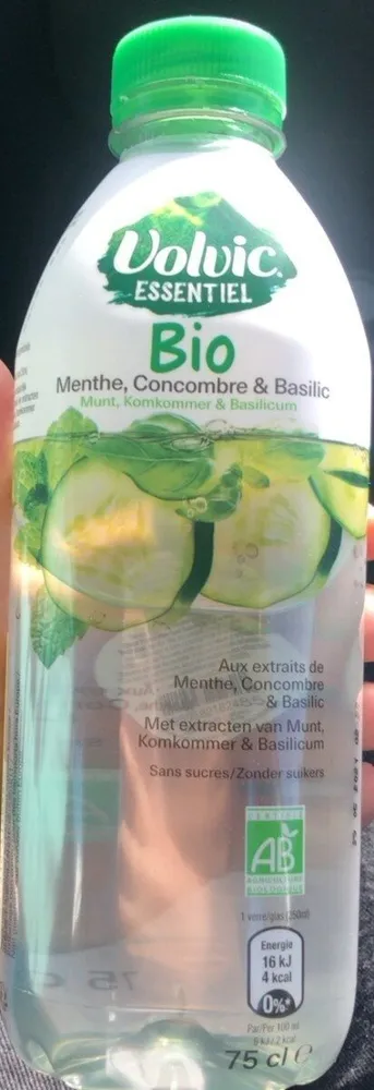 Volvic ESSENTIEL Menthe, Concombre & Basilic