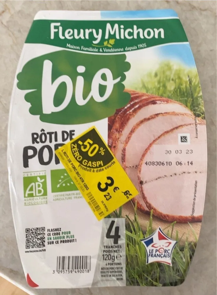 Rôti de porc bio