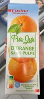 Pur jus d’orange sans pulpe