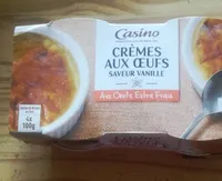 Crèmes aux œufs saveur vanille