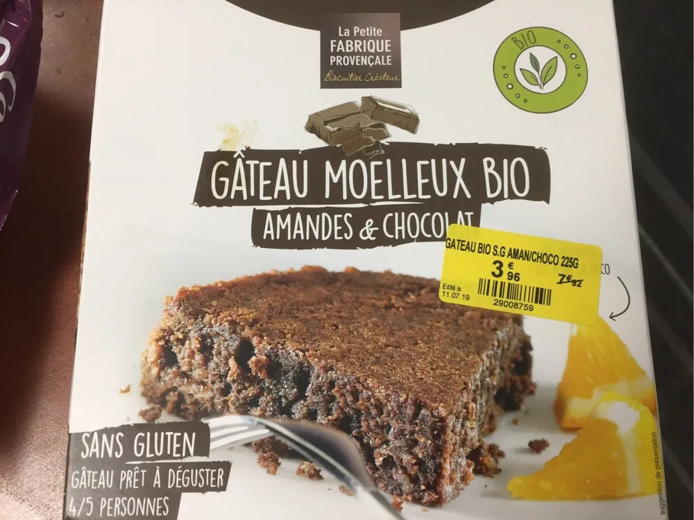 Gateau moelleux bio