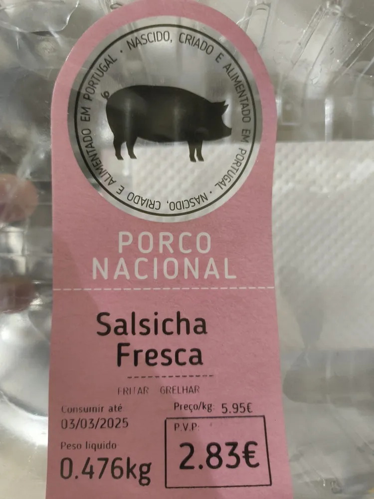 Salsicha Fresca