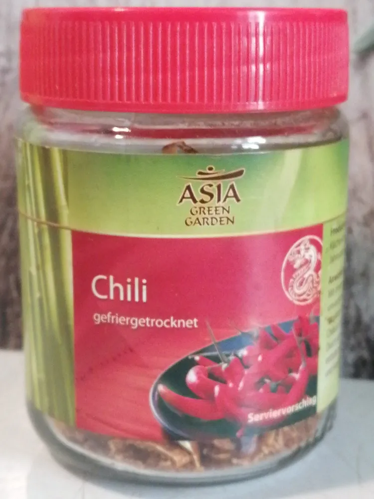 Chili gefriergetrocknet