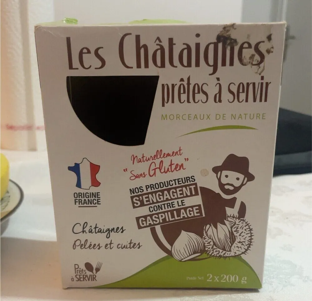 Les châtaignes prêtes à servir