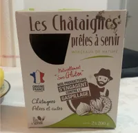 Les châtaignes prêtes à servir