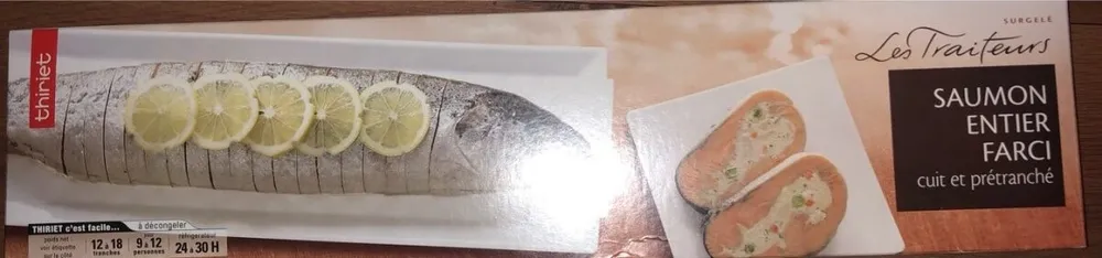 Saumon entier farci