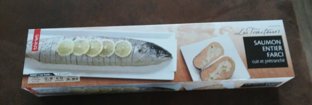 Saumon entier farci