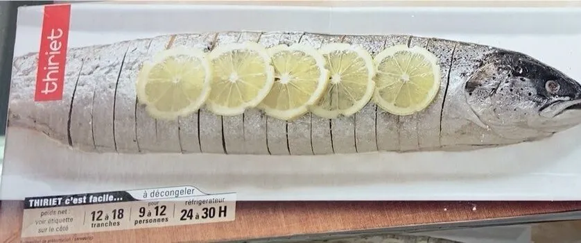 Saumon entier farci