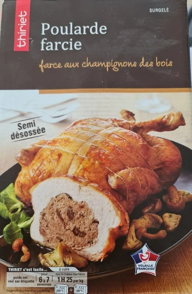 Poularde Farcie aux champignons des bois